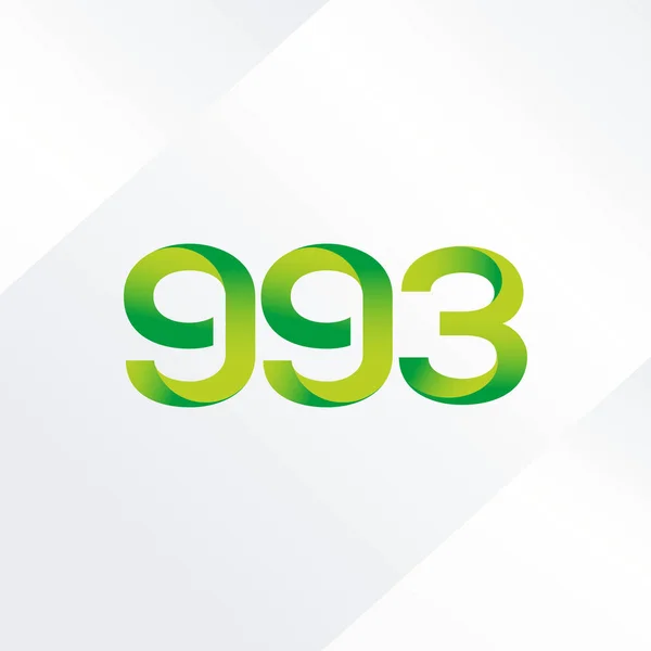 Lettera e numero logo G93 — Vettoriale Stock