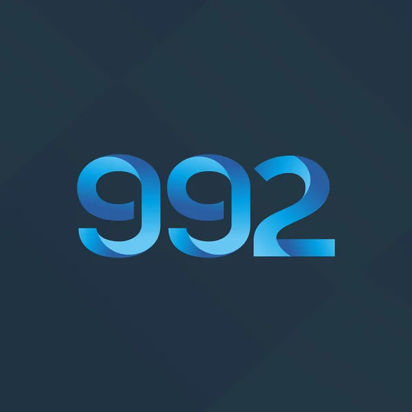 Lettera e numero logo G92 — Vettoriale Stock