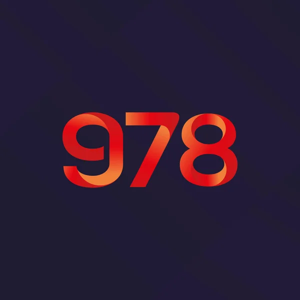 Lettera e numero logo G78 — Vettoriale Stock