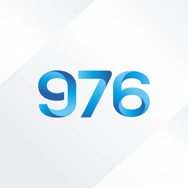 文字と番号ロゴ G76 — ストックベクタ