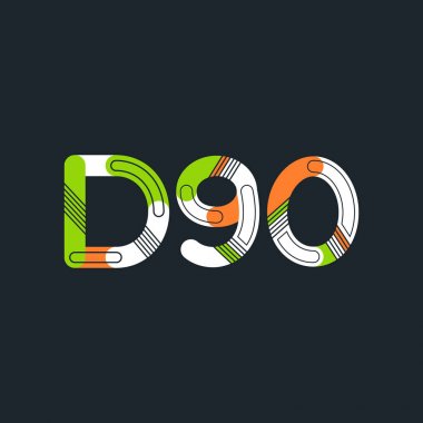 Harf ve sayı logosu D90