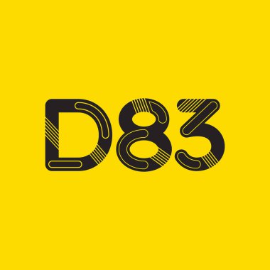 Harf ve sayı logosu D83
