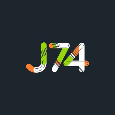 Harf ve sayı logosu J74