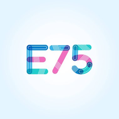 Harf ve sayı logosu E75