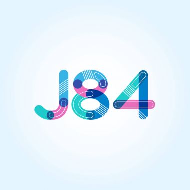 Harf ve sayı logosu J84