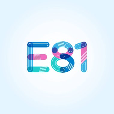 Harf ve sayı logosu E81