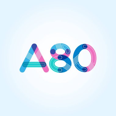 Harf ve sayı logosu A80