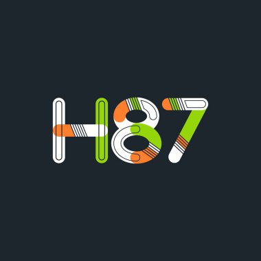 Harf ve sayı logosu H87
