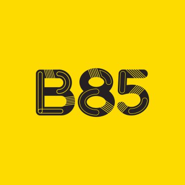 Harf ve sayı logosu B85
