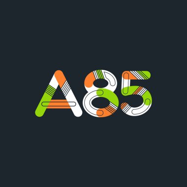 Harf ve sayı logosu A85