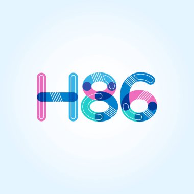 Harf ve sayı logosu H86