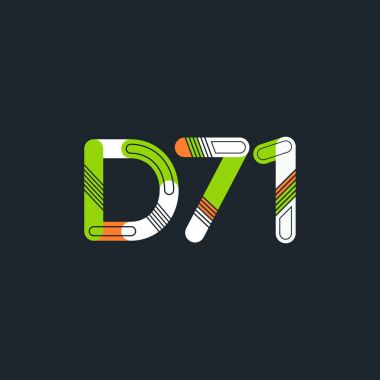 Harf ve sayı logosu D71