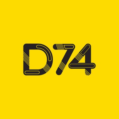 Harf ve sayı logosu D74