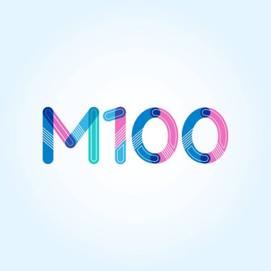 Harf ve sayı logosu M100