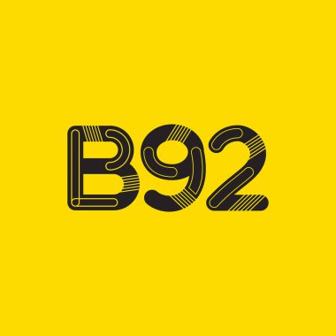 Harf ve sayı logosu B92