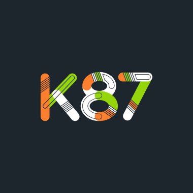 Harf ve sayı logosu K87