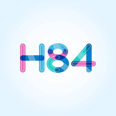 Harf ve sayı logosu H84
