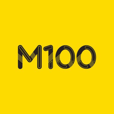 Harf ve sayı logosu M100