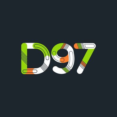 Harf ve sayı logosu D97