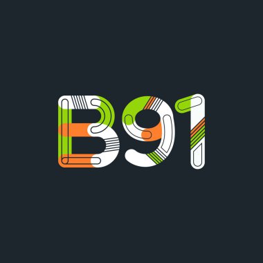 Harf ve sayı logosu B91