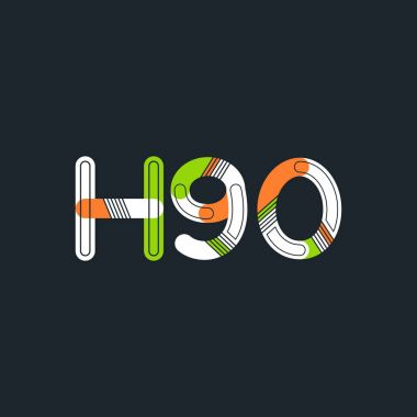 Harf ve sayı logosu H90