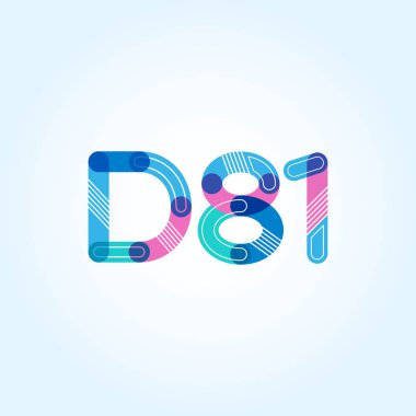 Harf ve sayı logosu D81