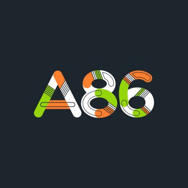 Harf ve sayı logosu A86