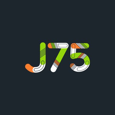 Harf ve sayı logosu J75