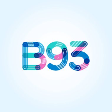 Harf ve sayı logosu B93