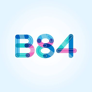 Harf ve sayı logosu B84