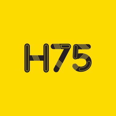 Harf ve sayı logosu H75