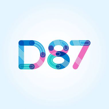 Harf ve sayı logosu D87