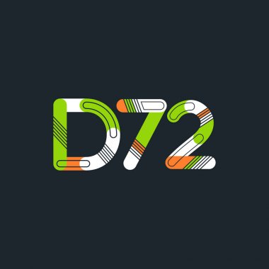 Harf ve sayı logosu D72