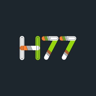 Harf ve sayı logosu H77
