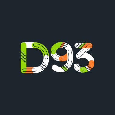 Harf ve sayı logosu D93