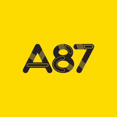 Harf ve sayı logosu A87