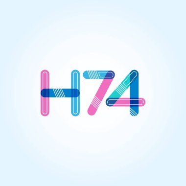 Harf ve sayı logosu H74