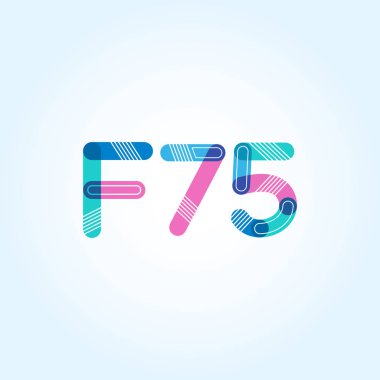Harf ve sayı logosu F75