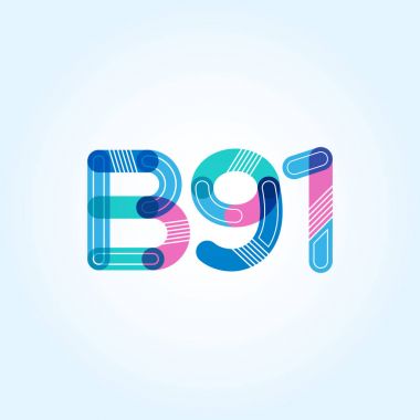 Harf ve sayı logosu B91
