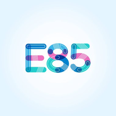 Harf ve sayı logosu E85