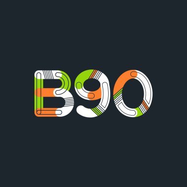 Harf ve sayı logosu B90