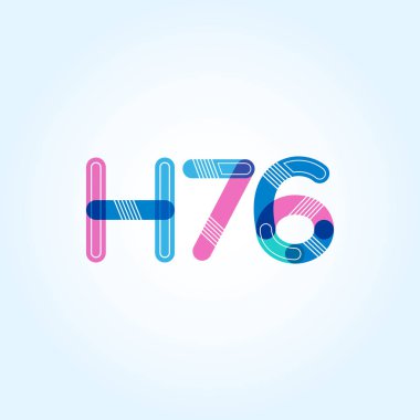 Harf ve sayı logosu H76