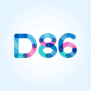 Harf ve sayı logosu D86