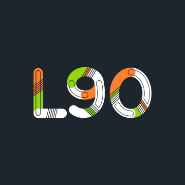 Harf ve sayı logosu L90