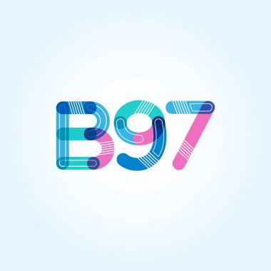 Harf ve sayı logosu B97