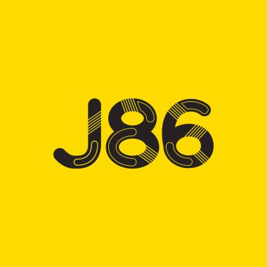 Harf ve sayı logosu J86
