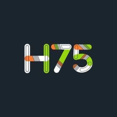 Harf ve sayı logosu H75