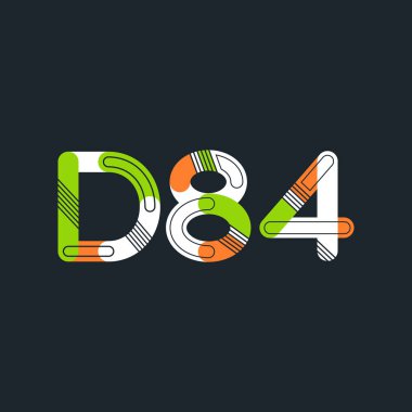 Harf ve sayı logosu D84