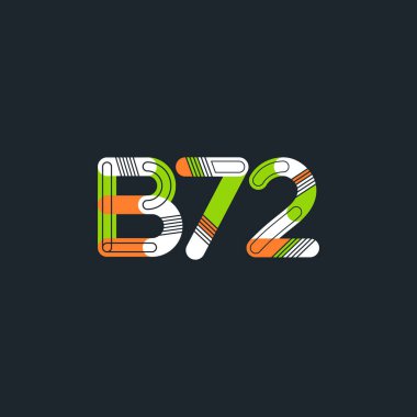 Harf ve sayı logosu B72
