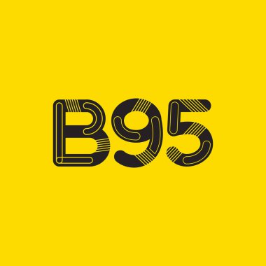Harf ve sayı logosu B95